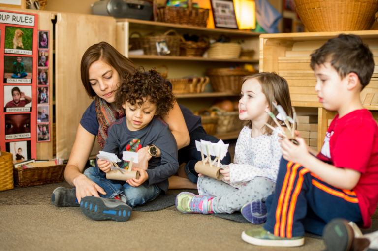 children learning